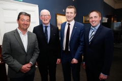 Commodore Martin McCarthy with Counciller Justin Moylan (L) and Cormac Devlin (R) and Subaru MD Pat Ryan (C)