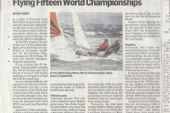 Subaru F15 Launch in The Irish Times May 2 2019