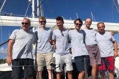 Crew of Ruth 11 on arrival in St.Lucia