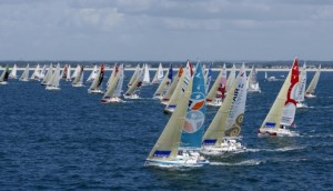 Solitaire du Figaro at start of leg