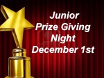 Junior Prize giving